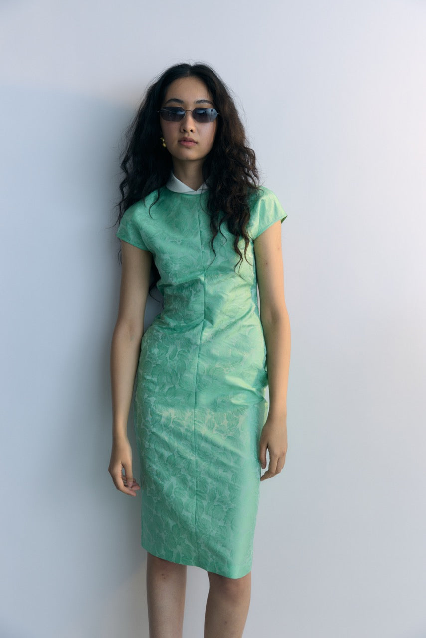 green bias cut dress Luna Silky Bias Cut Dress Emerald