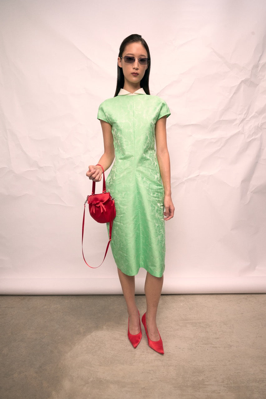 green bias cut dress & Other Stories - V-Neck Bias Cut Dress - Women - Viscose - 32 EU