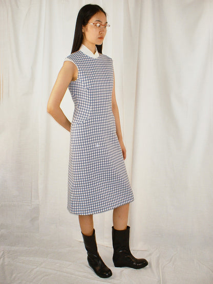 Gingam check Thurman midi dress