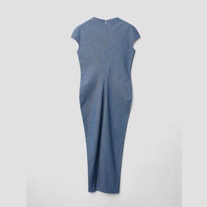 Zheshan bias cut dress