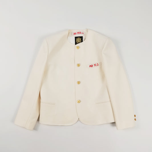 Collarless Serge Jacket