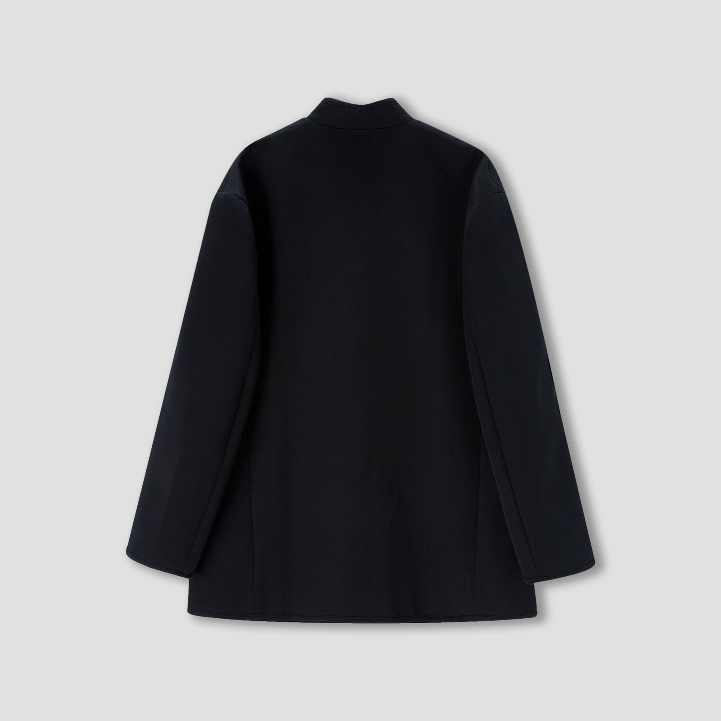 Black Piping mandarin collar jacket
