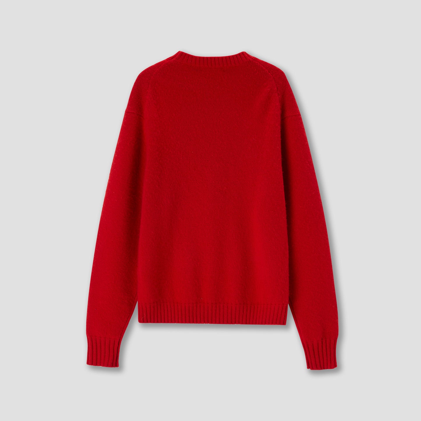 Red Cat punch needle knit pullover