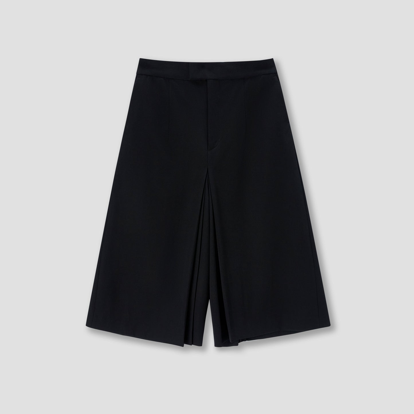 Black Pleated culottes trousers