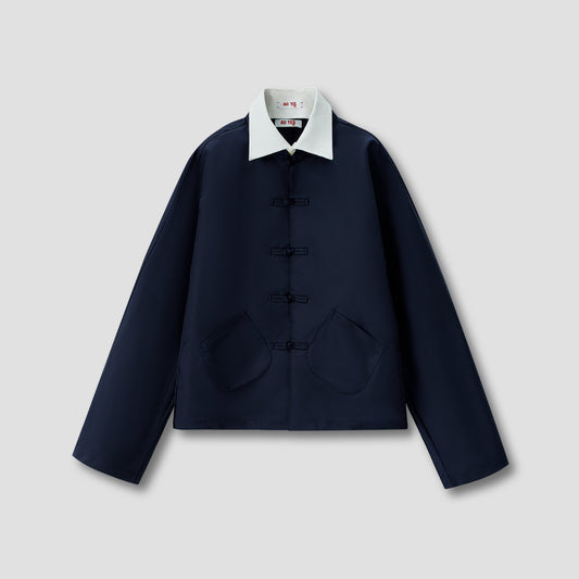 Navy Tang Shirt Jacket