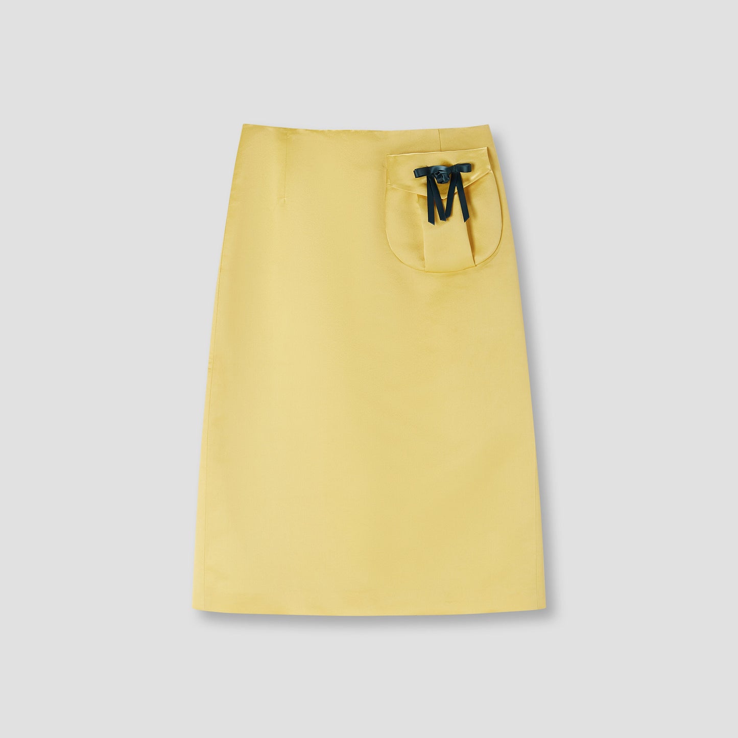 Yellow Hebao Midi Skirt