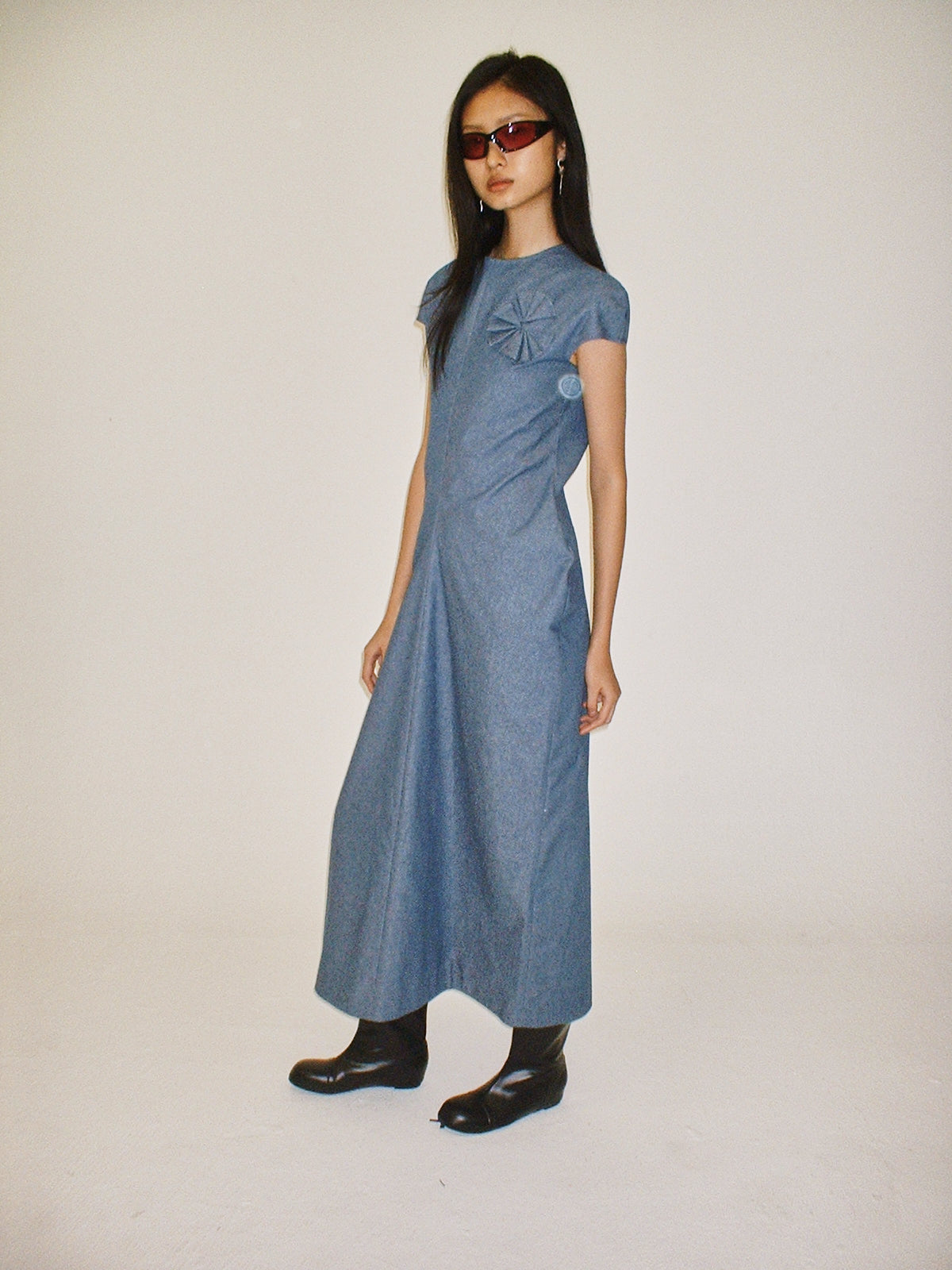 Zheshan bias cut dress