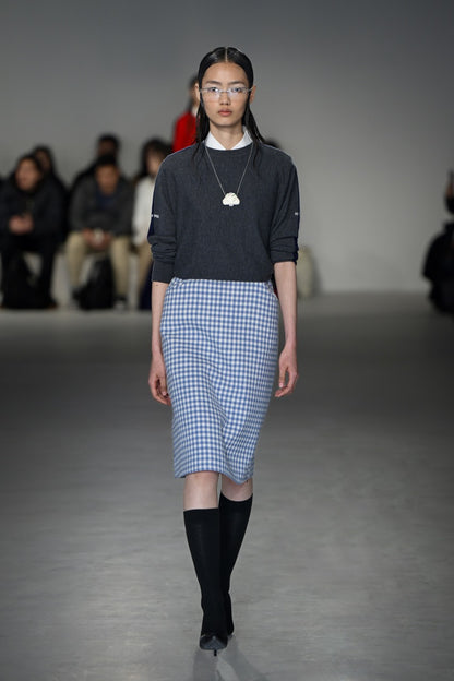 Gingam check Thurman midi dress